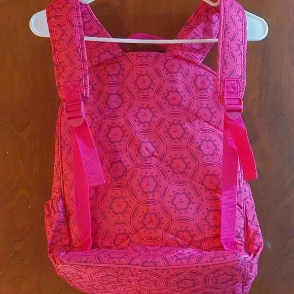 NWOT Kaddie and Libbie pink quilted Bookbag - Picture 5 of 7